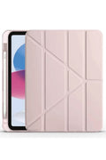 Mey İthalat® iPad 2022 10.9 (10.nesil) Kılıf Kalemlikli Mars Tablet Kılıfı - Rose Gold
