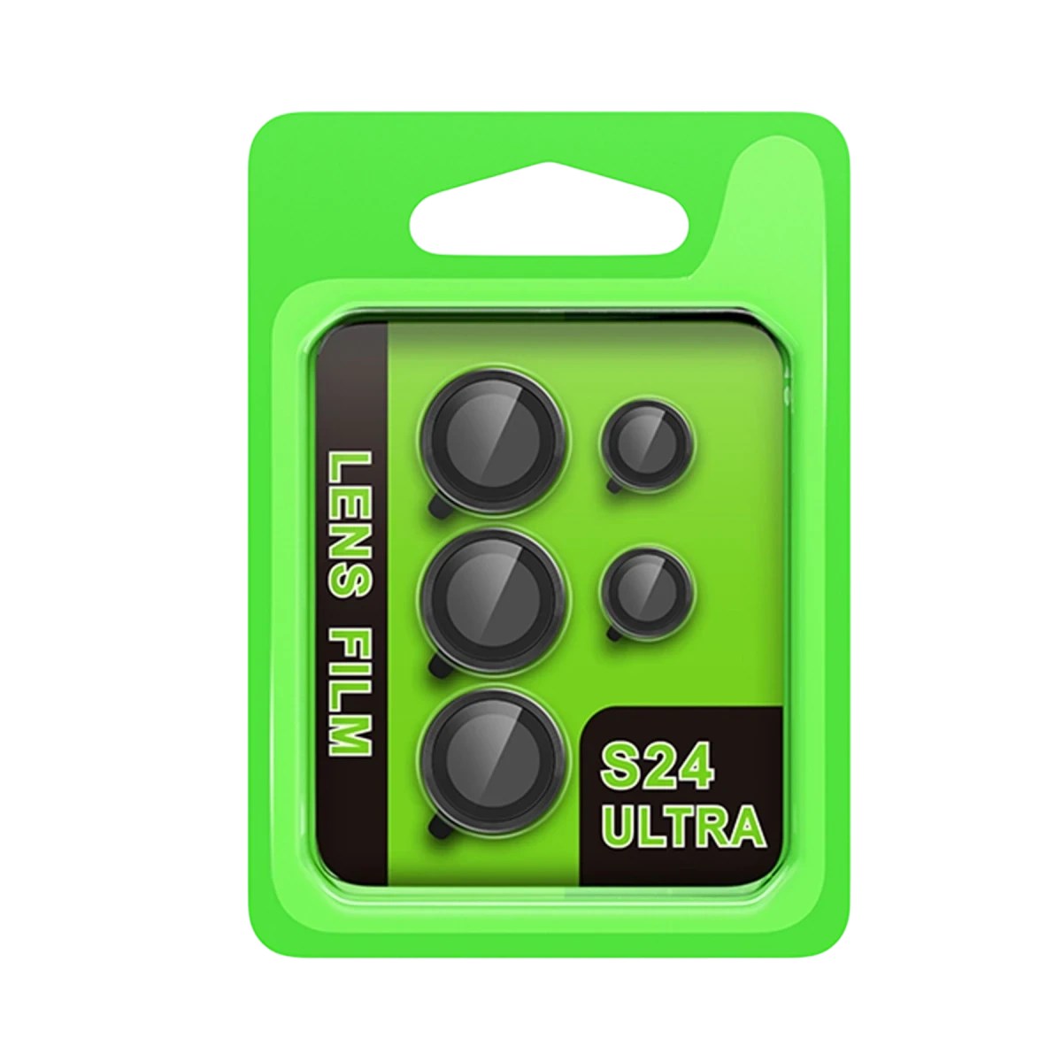 Mey İthalat® Samsung Galaxy S24 Ultra Raze Metal Kamera Lens - Siyah