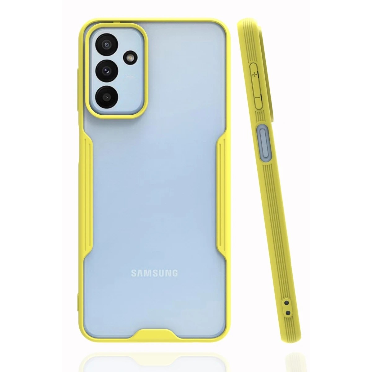 Mey İthalat® Samsung Galaxy A04S Kılıf Platin Silikon - Sarı