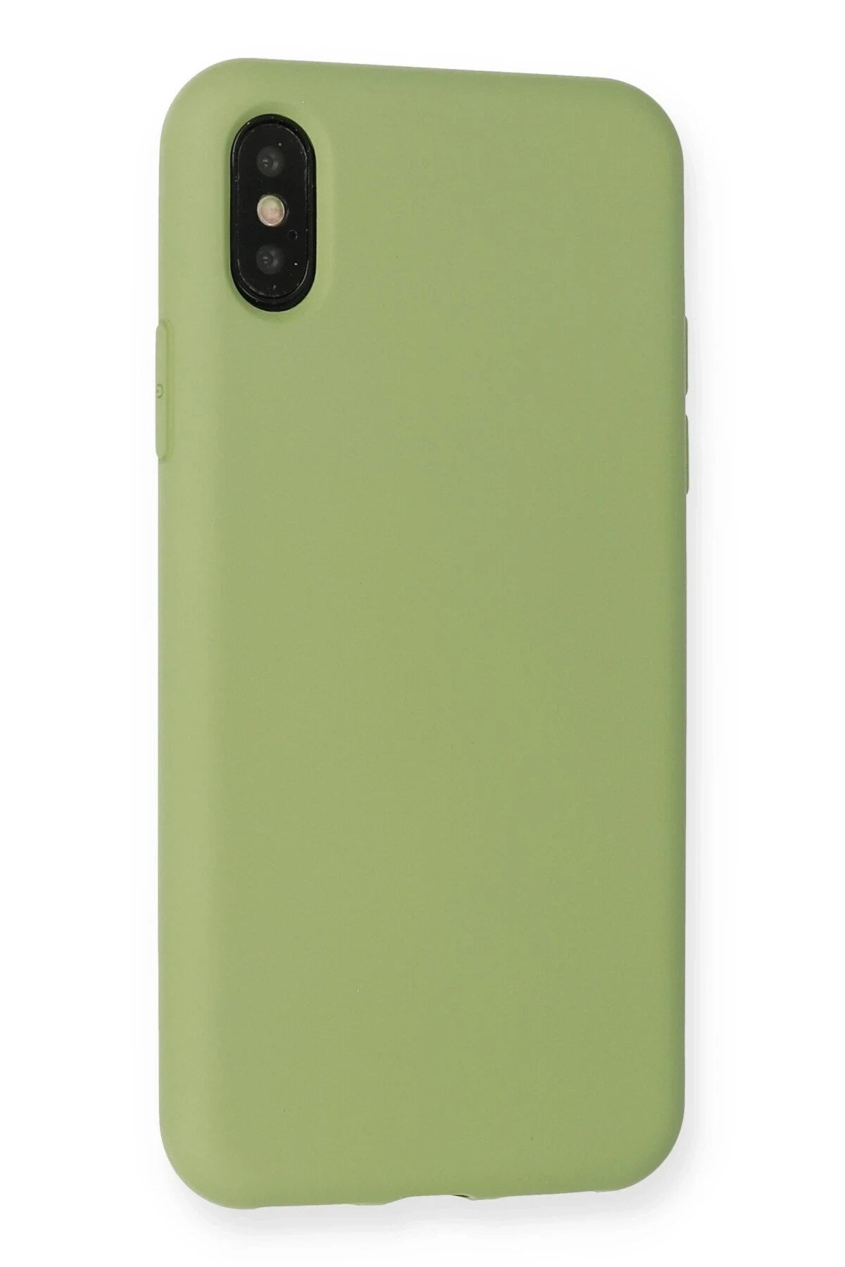 Mey İthalat® iPhone XS Max Kılıf Nano içi Kadife Silikon - Yeşil