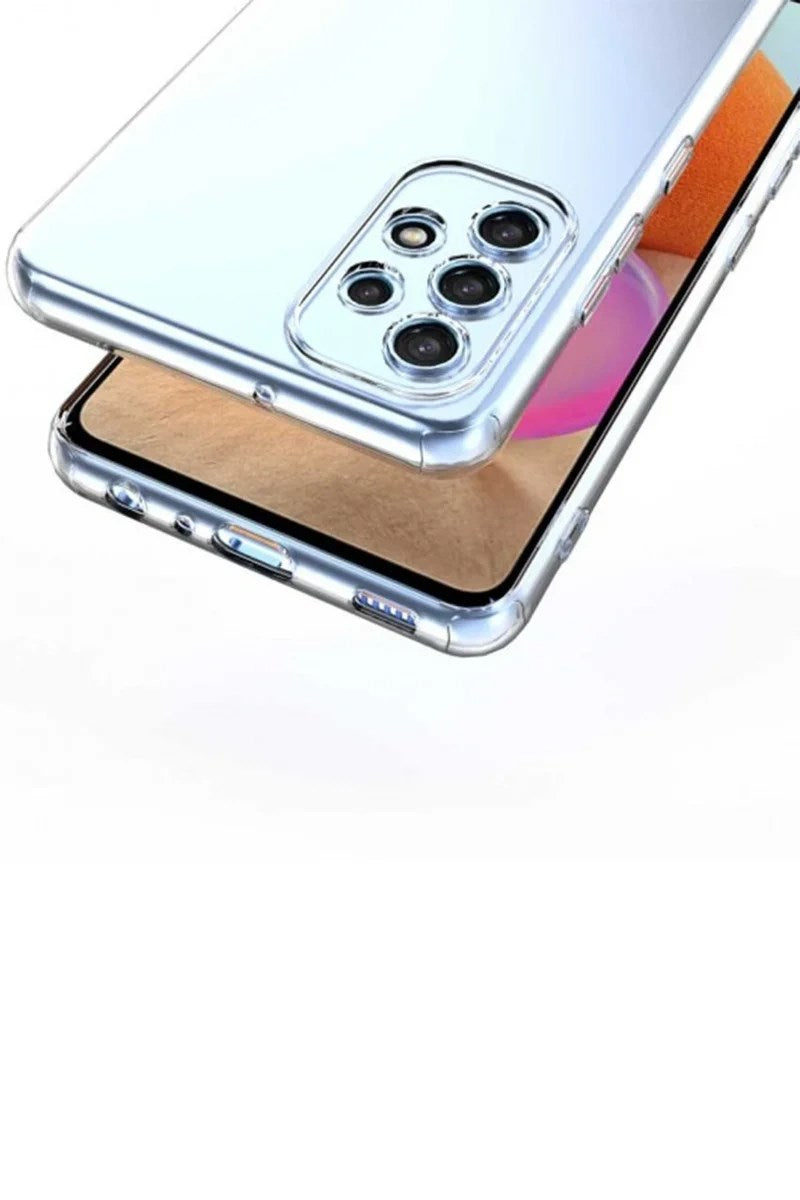 Mey İthalat® Samsung Galaxy A32 Kılıf Lüx Şeffaf Silikon