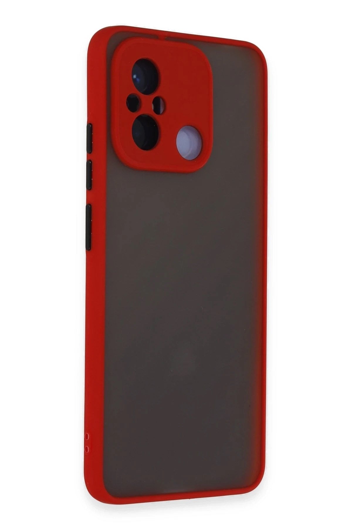 Mey İthalat® Redmi 12C Kılıf Montreal Silikon Kapak - Kırmızı