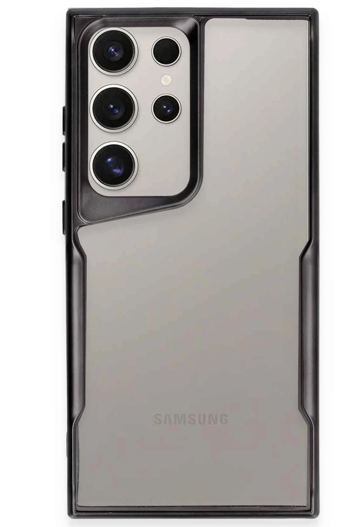 Mey İthalat® Samsung Galaxy S23 Ultra Kılıf Boyi Silikon Kapak - Siyah