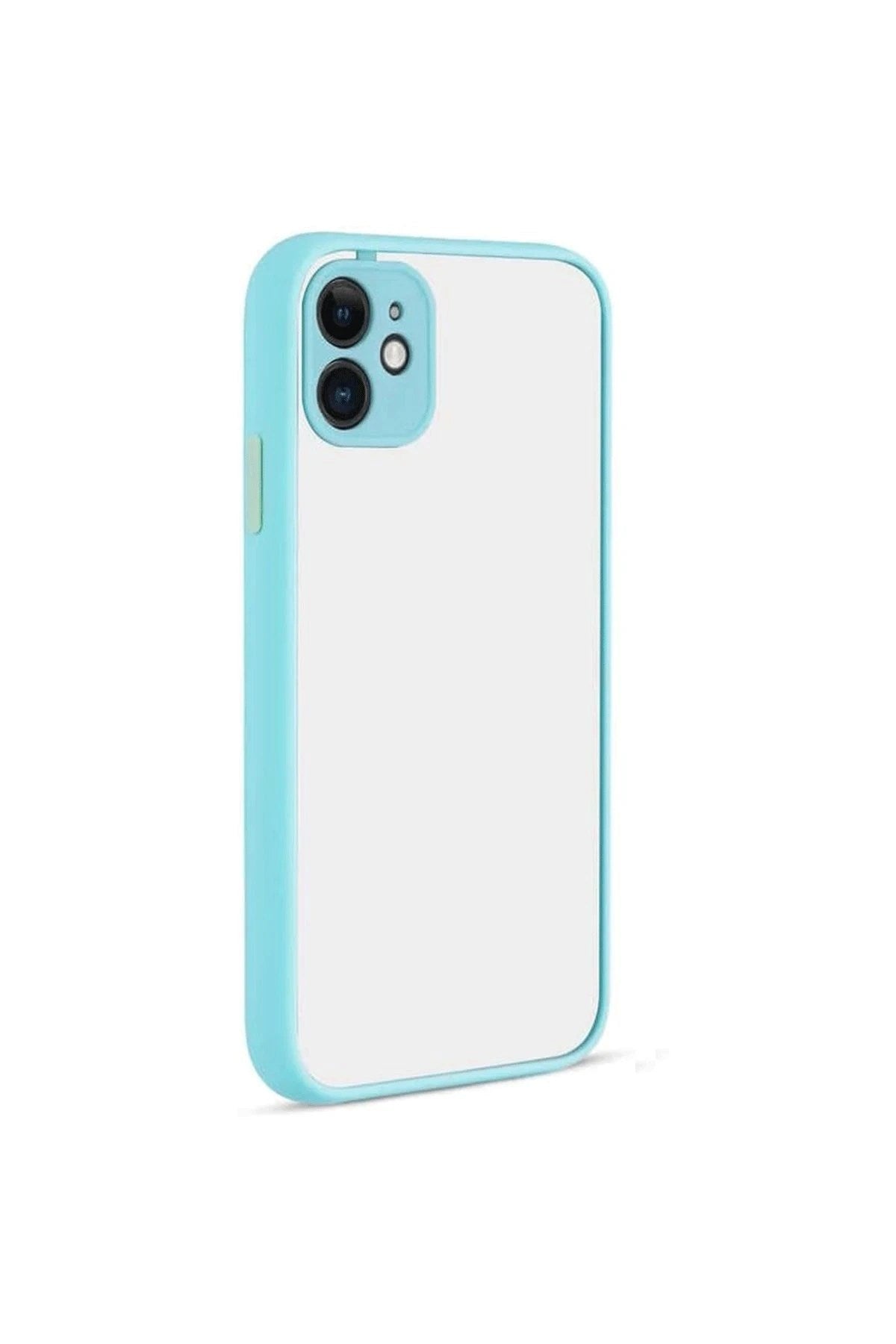 Mey İthalat® iPhone 12 Kılıf Montreal Silikon Kapak - Turkuaz