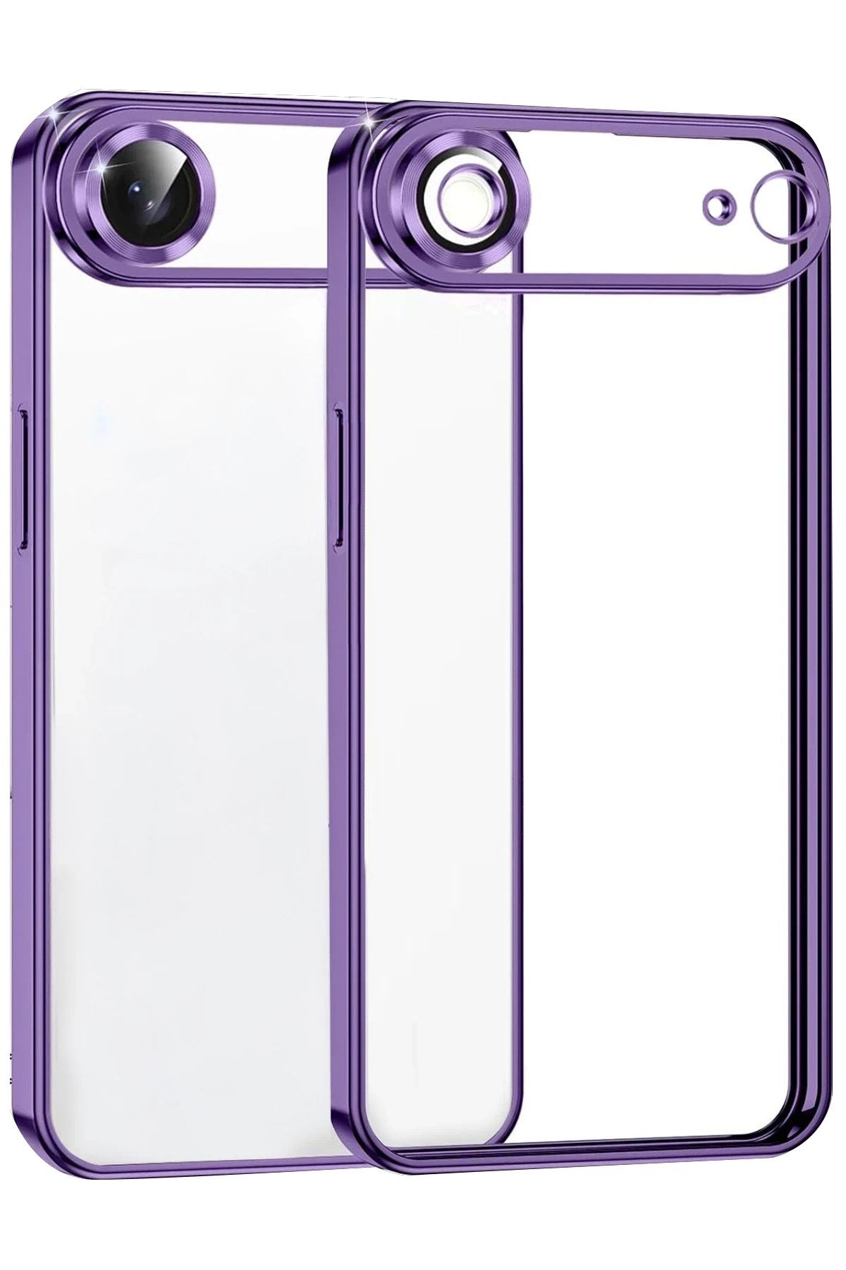 Mey İthalat® iPhone 17 Air Lensli Silikon - Mor