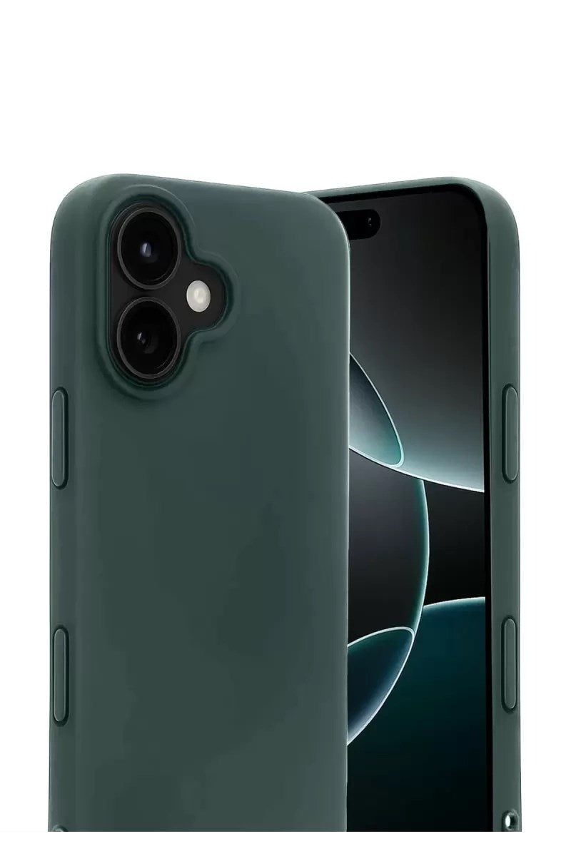 Mey İthalat® iPhone 17 First Silikon - Koyu Yeşil