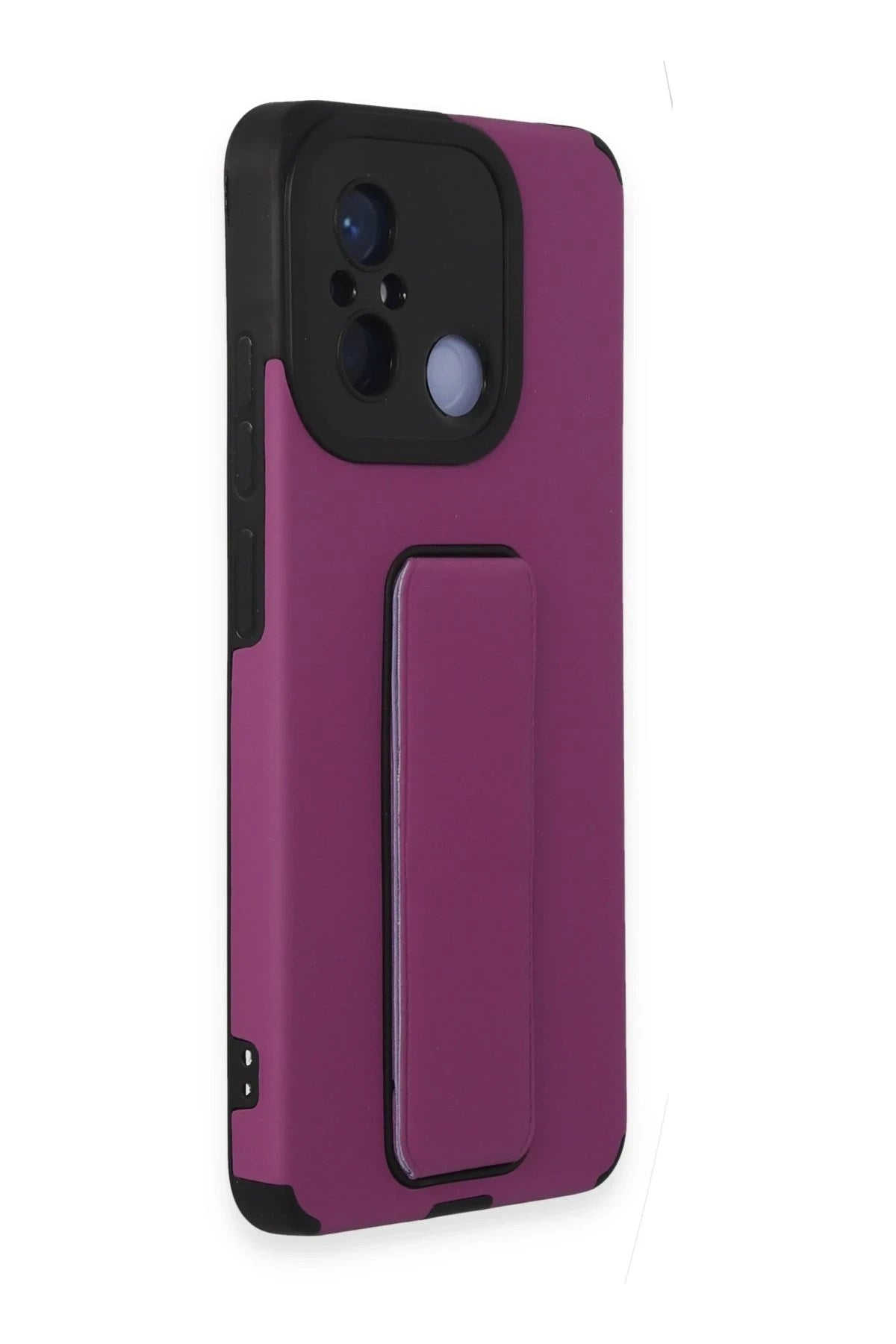 Mey İthalat® Redmi 12C Kılıf Mega Standlı Silikon - Mor