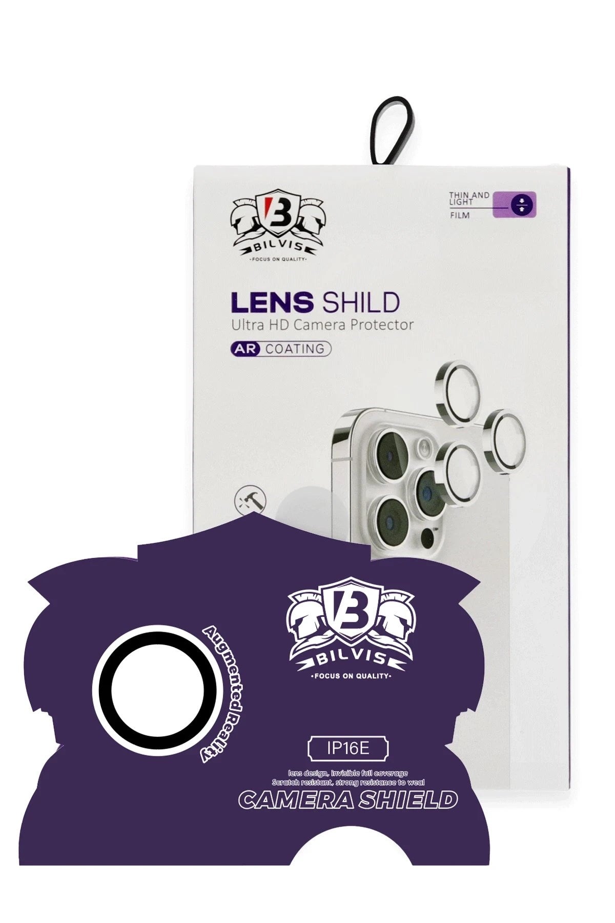 Mey İthalat® iPhone 16E Bilvis Titan Kamera Lens - Beyaz