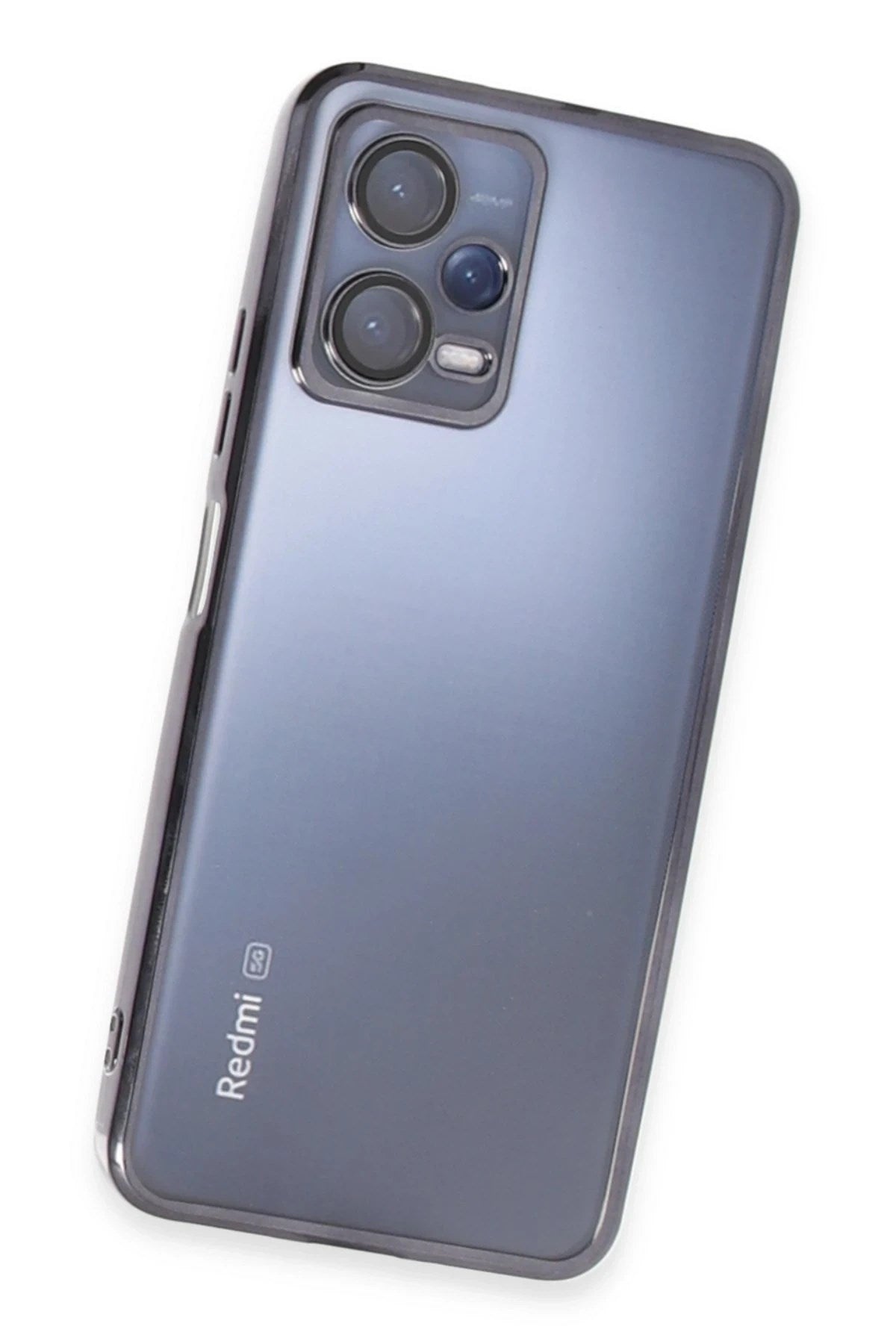 Mey İthalat® Redmi Note 12 Pro 5G Kılıf Lensli Silikon - Siyah