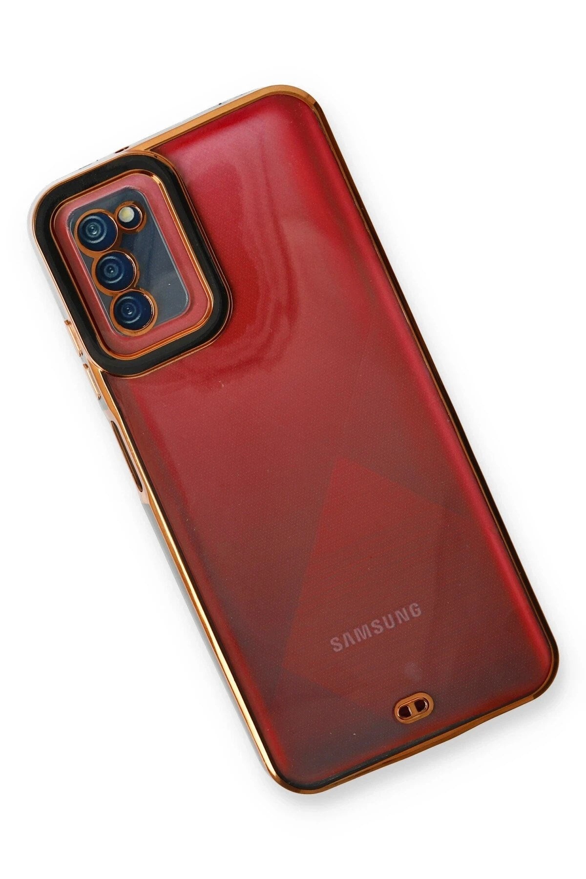 Mey İthalat® Samsung Galaxy A03S Kılıf Liva Lens Silikon - Siyah
