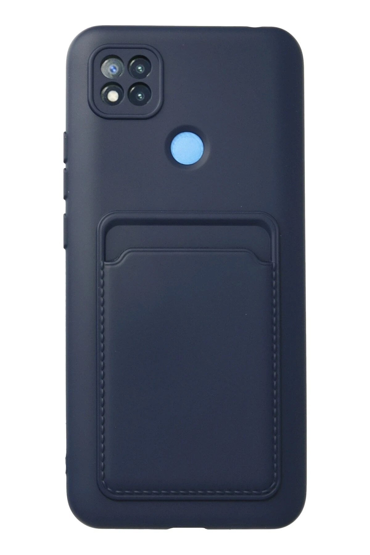 Mey İthalat® Redmi 9C Kılıf Kelvin Kartvizitli Silikon - Lacivert
