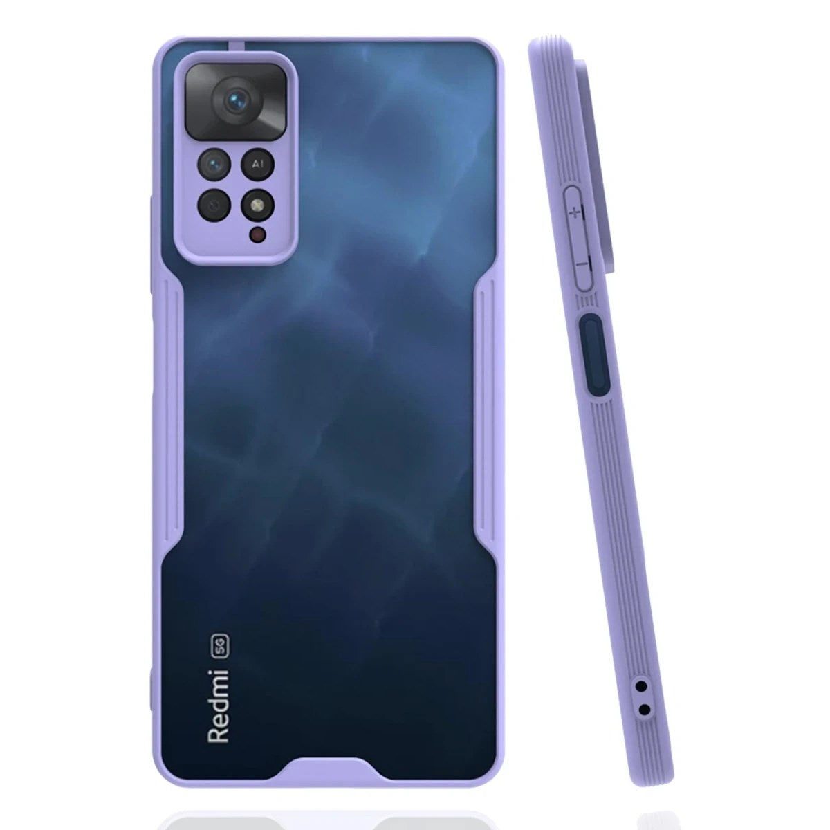 Mey İthalat® Redmi Note 11 Pro Kılıf Platin Silikon - Lila
