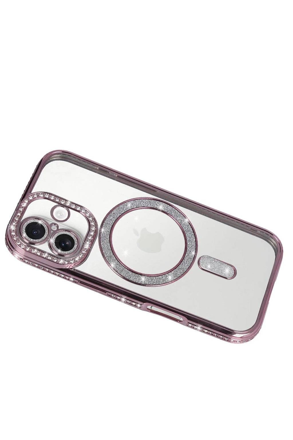 Mey İthalat® iPhone 17 Joke Simli Magneticsafe Kılıf - Pembe