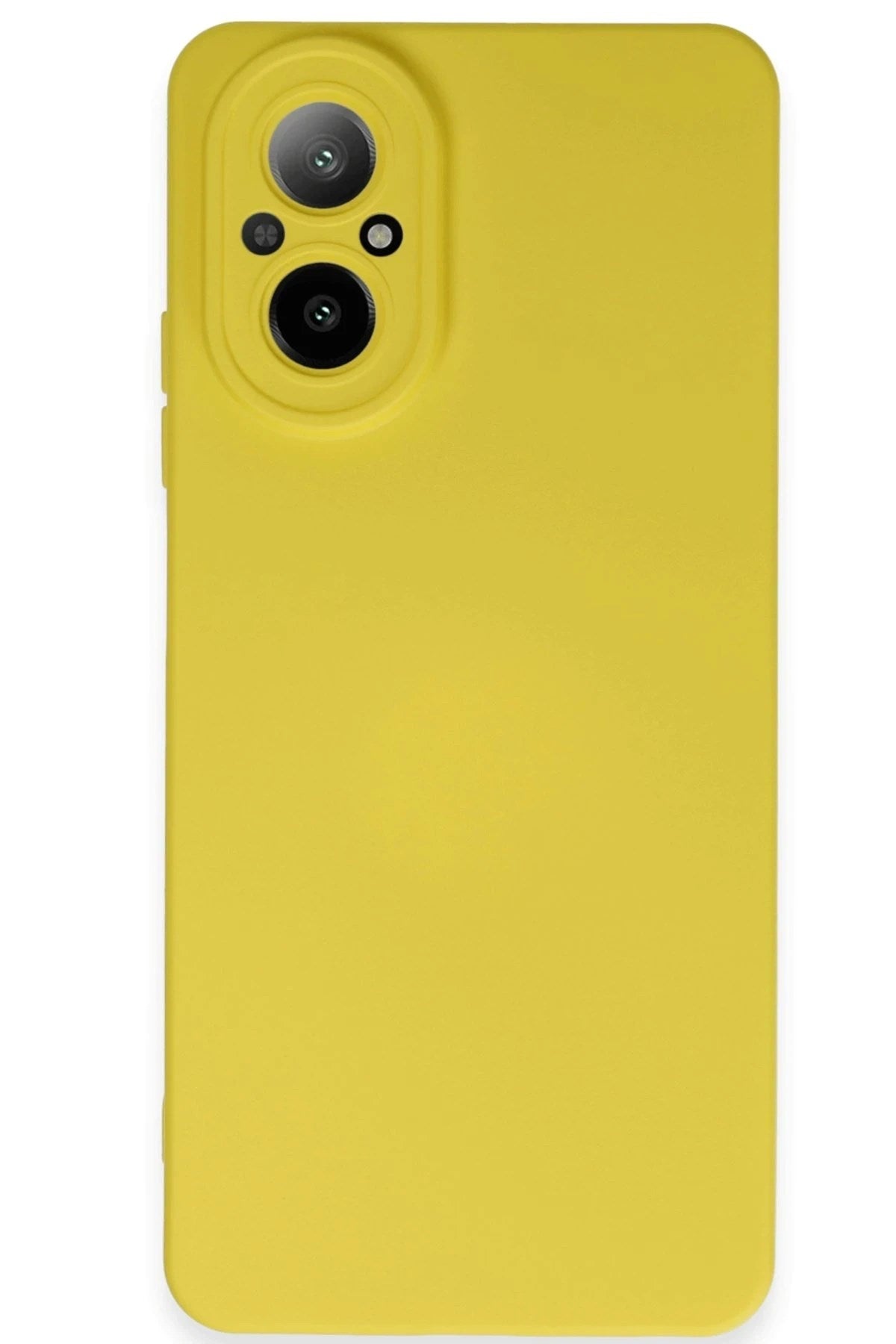 Mey İthalat® Realme 12 Lite Kılıf Nano içi Kadife Silikon - Sarı