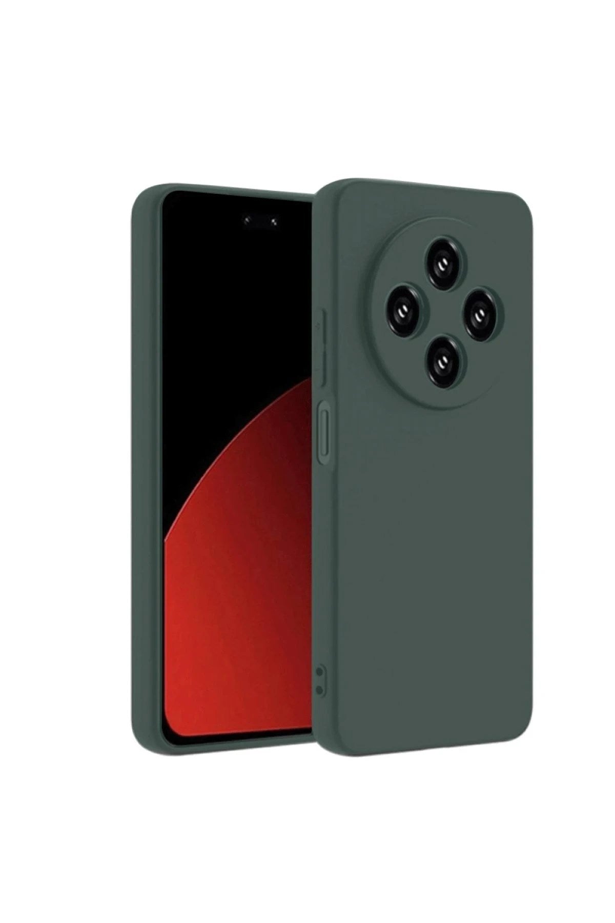Mey İthalat® Redmi 14C Kılıf First Silikon - Koyu Yeşil