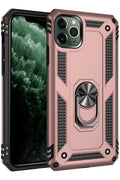 Mey İthalat® iPhone 11 Pro Kılıf Sofya Yüzüklü Silikon Kapak - Rose