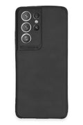Mey İthalat® Samsung Galaxy S21 Ultra Kılıf Loop Deri Silikon - Siyah