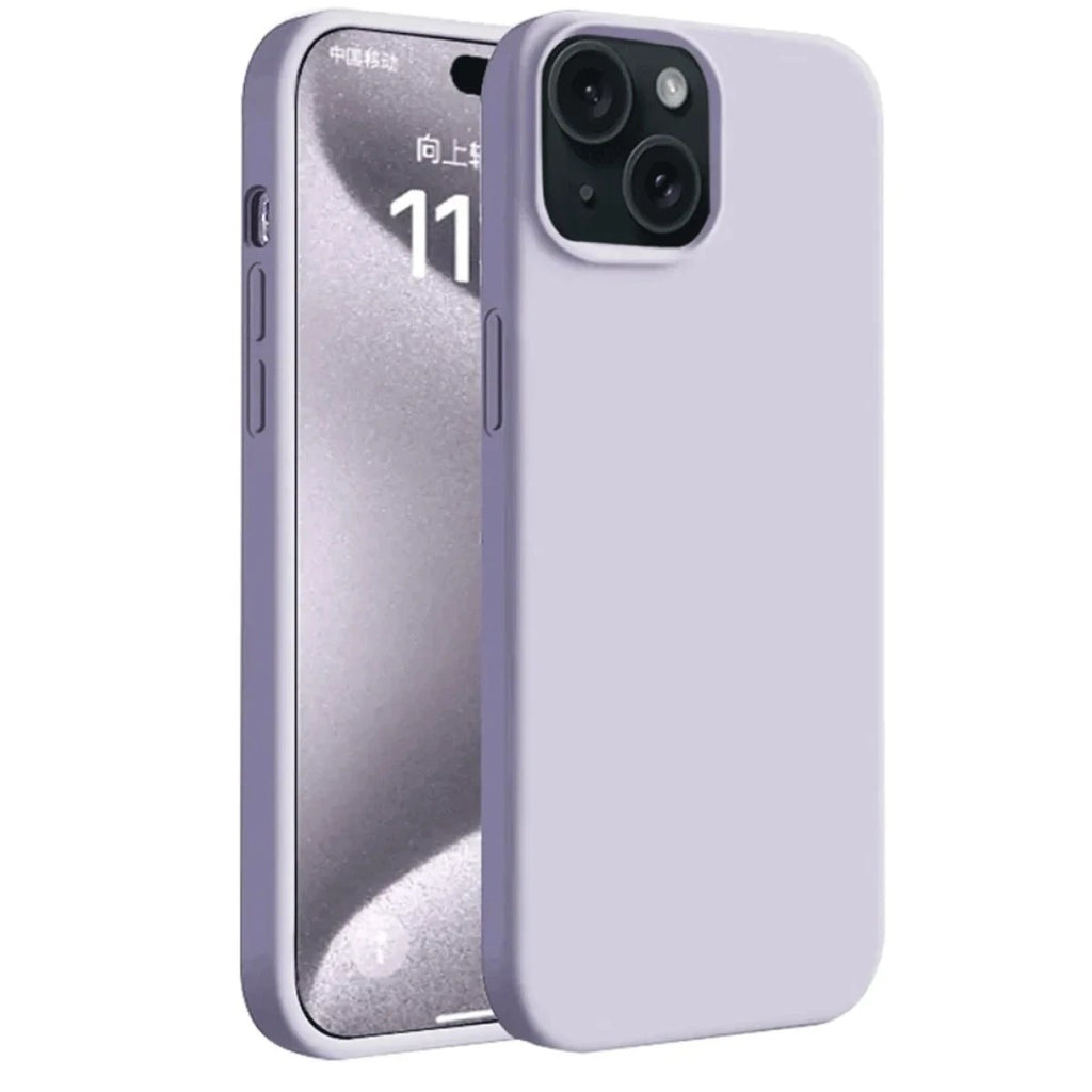 Mey İthalat® iPhone 15 Kılıf First Silikon - Lila