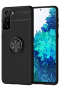 Mey İthalat® Samsung Galaxy S21 Plus Kılıf Range Yüzüklü Silikon - Siyah