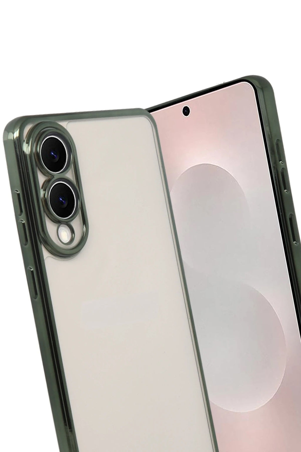 Mey İthalat® Samsung Galaxy S25 Edge Lensli Silikon - Yeşil
