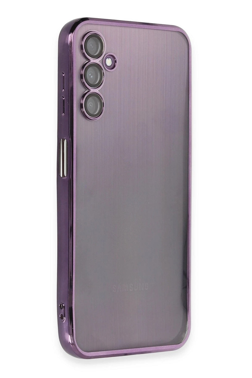Mey İthalat® Samsung Galaxy A14 4G Kılıf Lensli Silikon - Mor