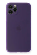 Mey İthalat® iPhone 11 Pro Max Kılıf PP Ultra İnce Kapak - Mor