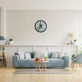 Siyah Paris Garden Dekoratif 36 Cm Duvar Saati