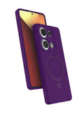 Mey İthalat® Redmi Note 13 Pro 4G Regal Magsafe Standlı Kapak - Derin Mor