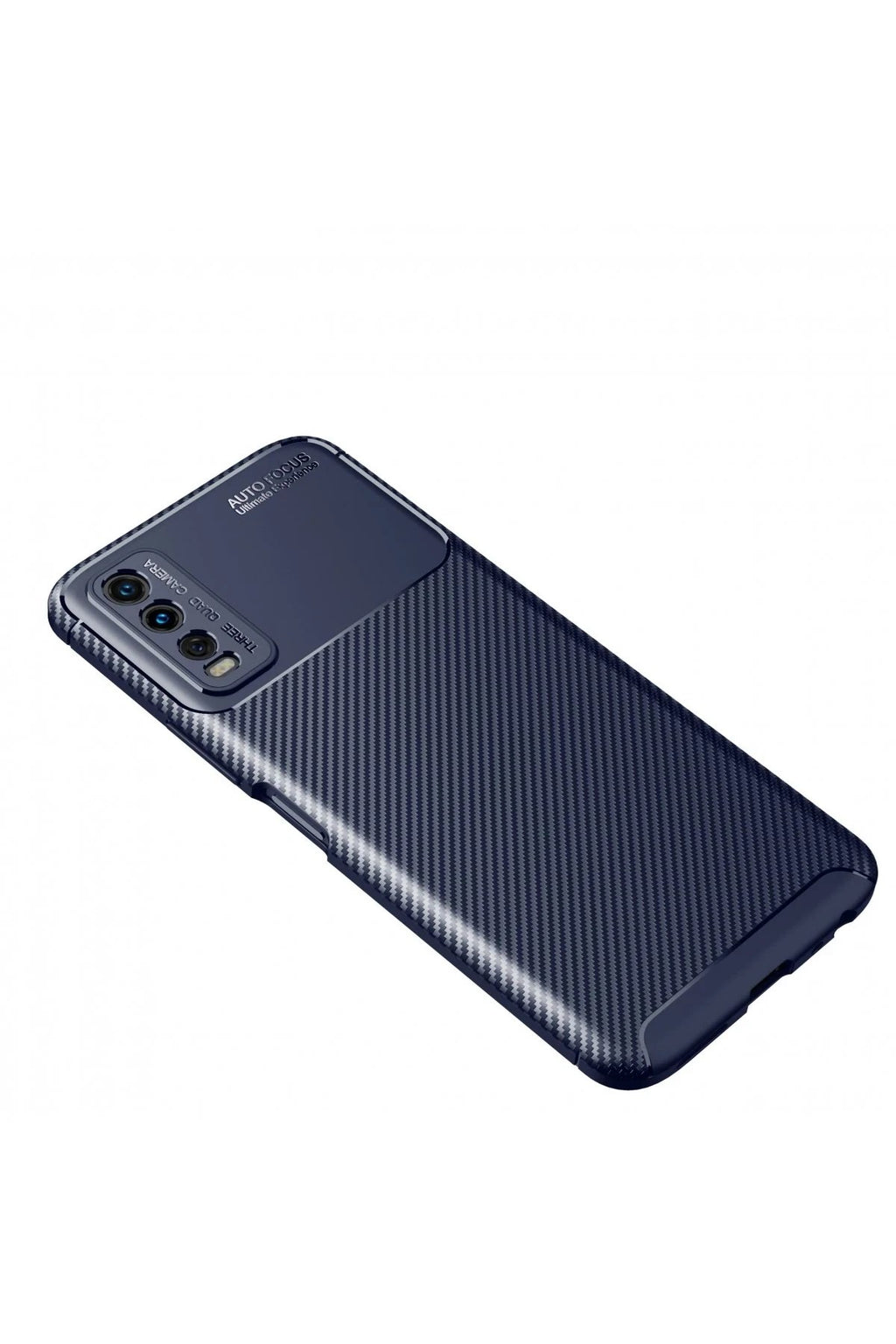 Mey İthalat® Vivo Y11S Kılıf Auto Focus Karbon Kapak - Lacivert