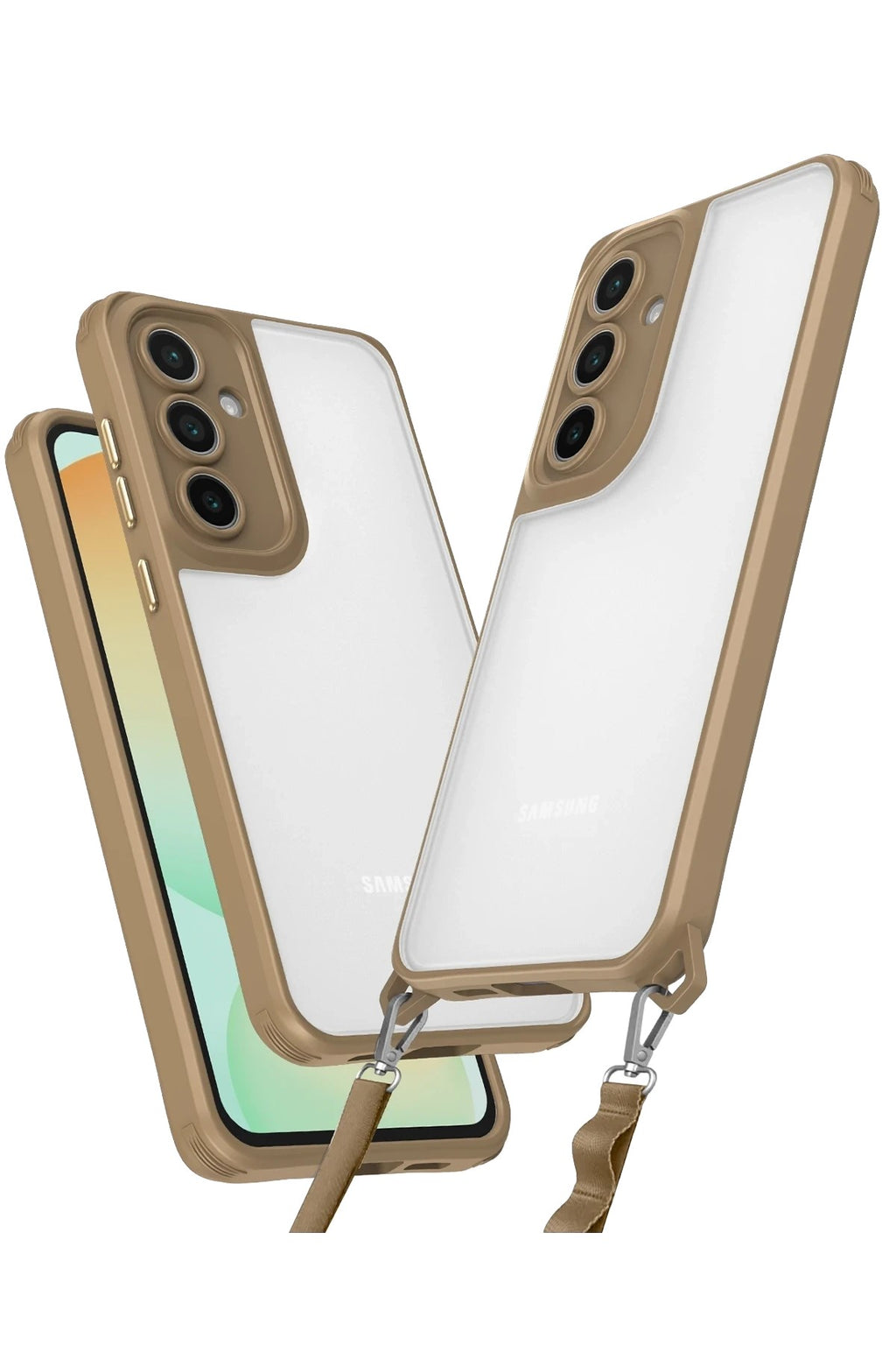 Mey İthalat® Samsung Galaxy A14 4G Kılıf Penta Silikon Kılıf - Çöl Titanyum