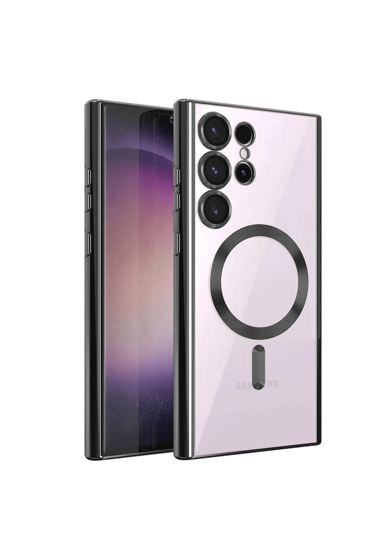 Mey İthalat® Samsung Galaxy S24 Ultra Kılıf Kross Magneticsafe Kapak - Siyah