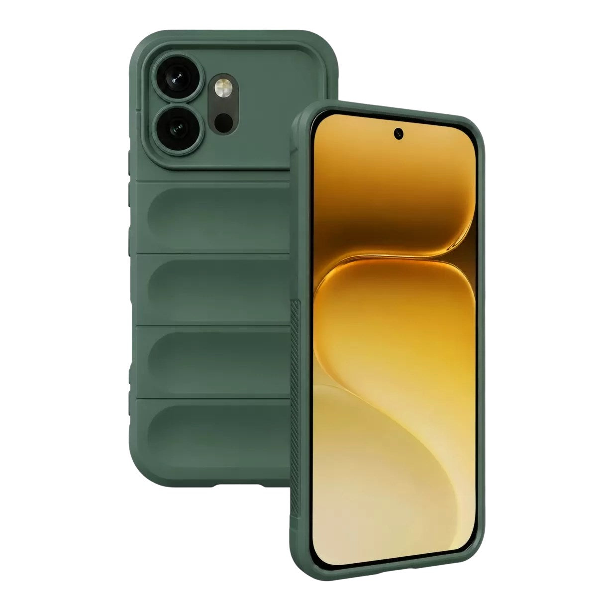 Mey İthalat® Huawei Honor 600 Optimum Silikon - Koyu Yeşil