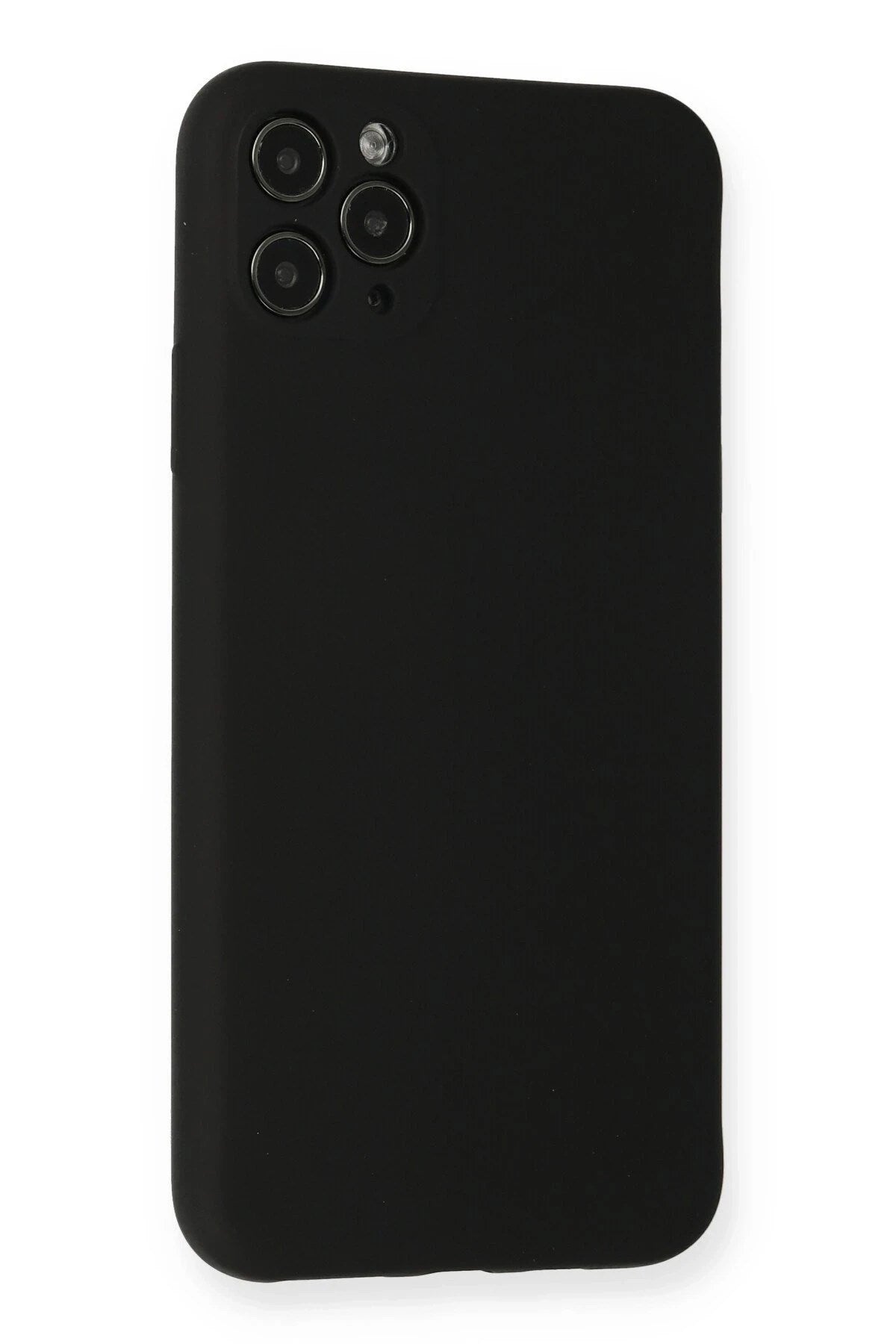 Mey İthalat® iPhone 11 Pro Max Kılıf Nano içi Kadife Silikon - Siyah