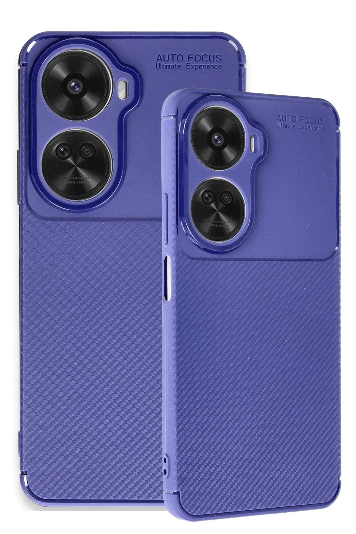 Mey İthalat® Huawei Nova 12 SE Kılıf Auto Focus Karbon Kapak - Lacivert