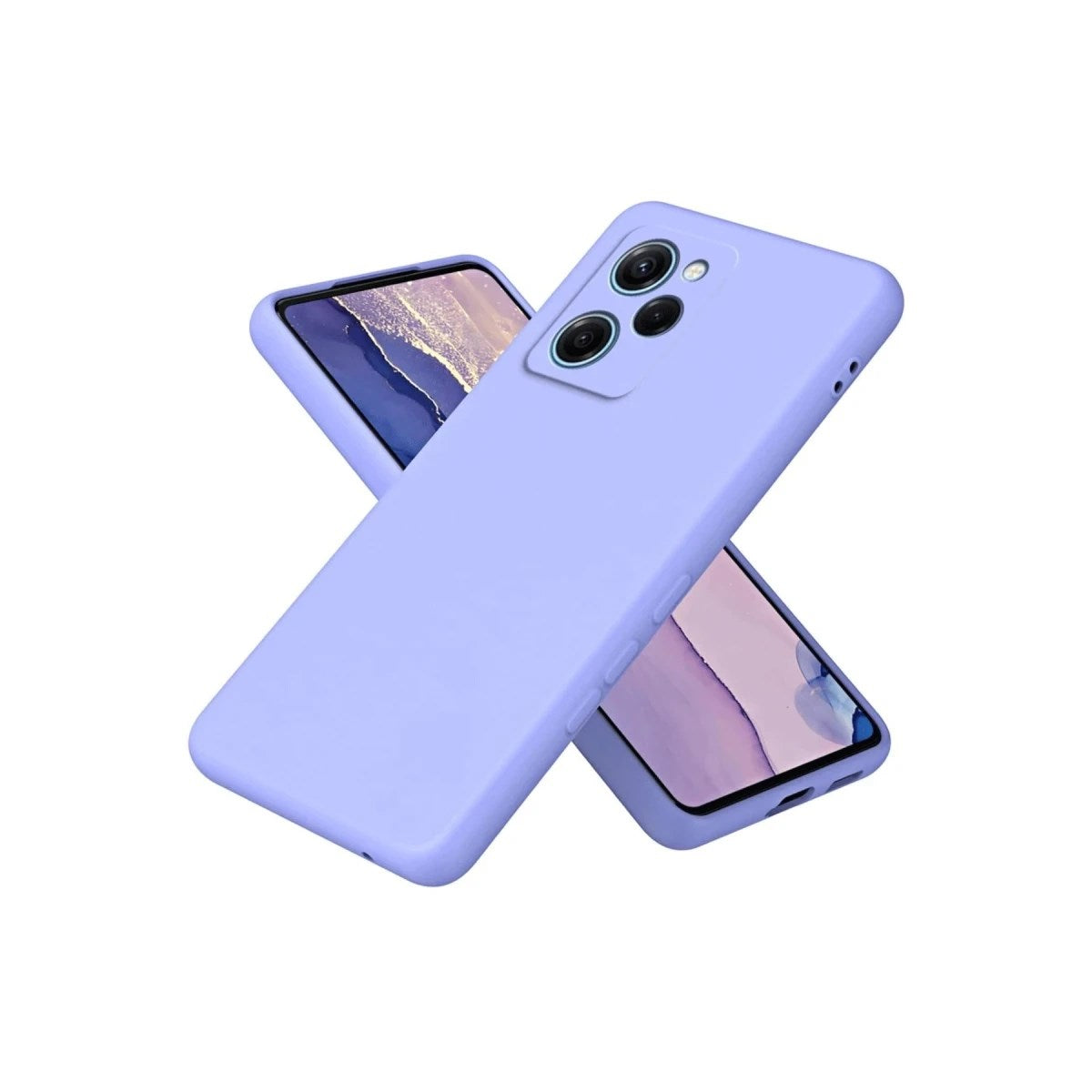 Mey İthalat® Poco X5 Pro 5G Nano içi Kadife Silikon - Lila
