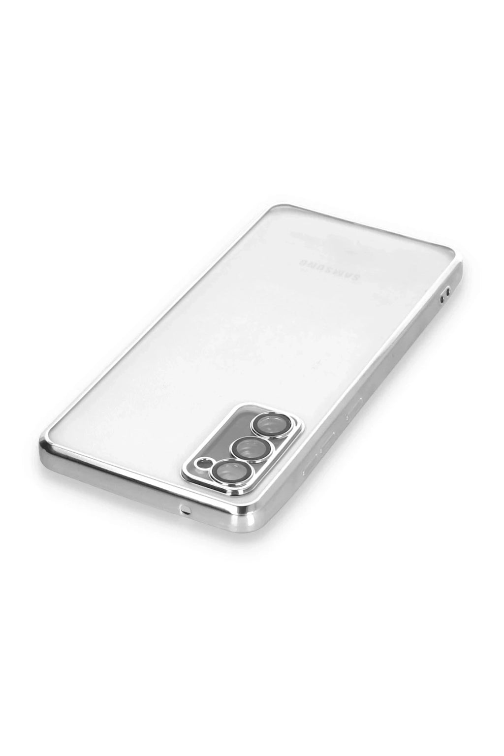 Mey İthalat® Samsung Galaxy S20 FE Kılıf Lensli Silikon - Gümüş