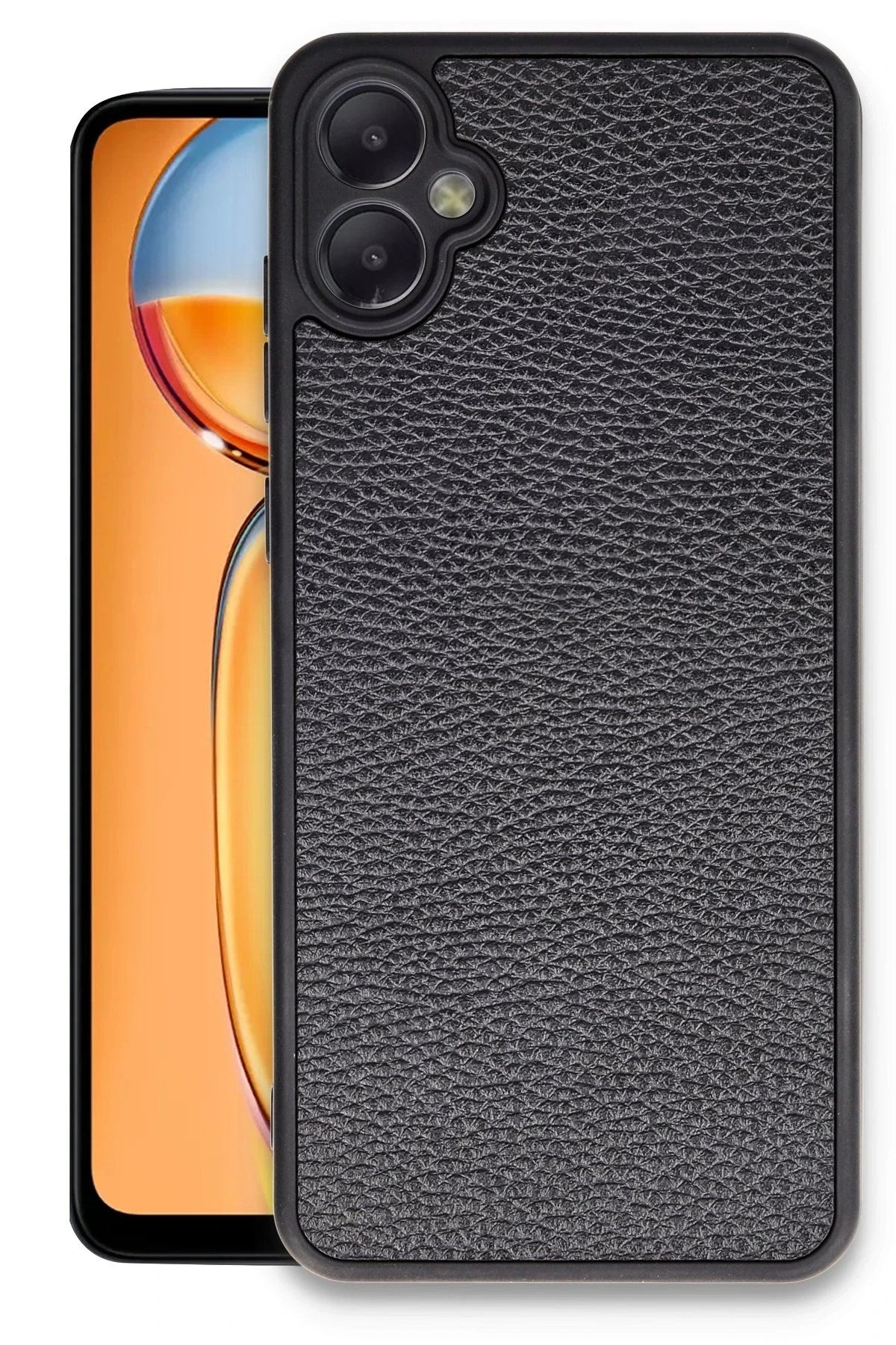 Mey İthalat® Samsung Galaxy A05 Kılıf Aras Deri Kapak - Siyah