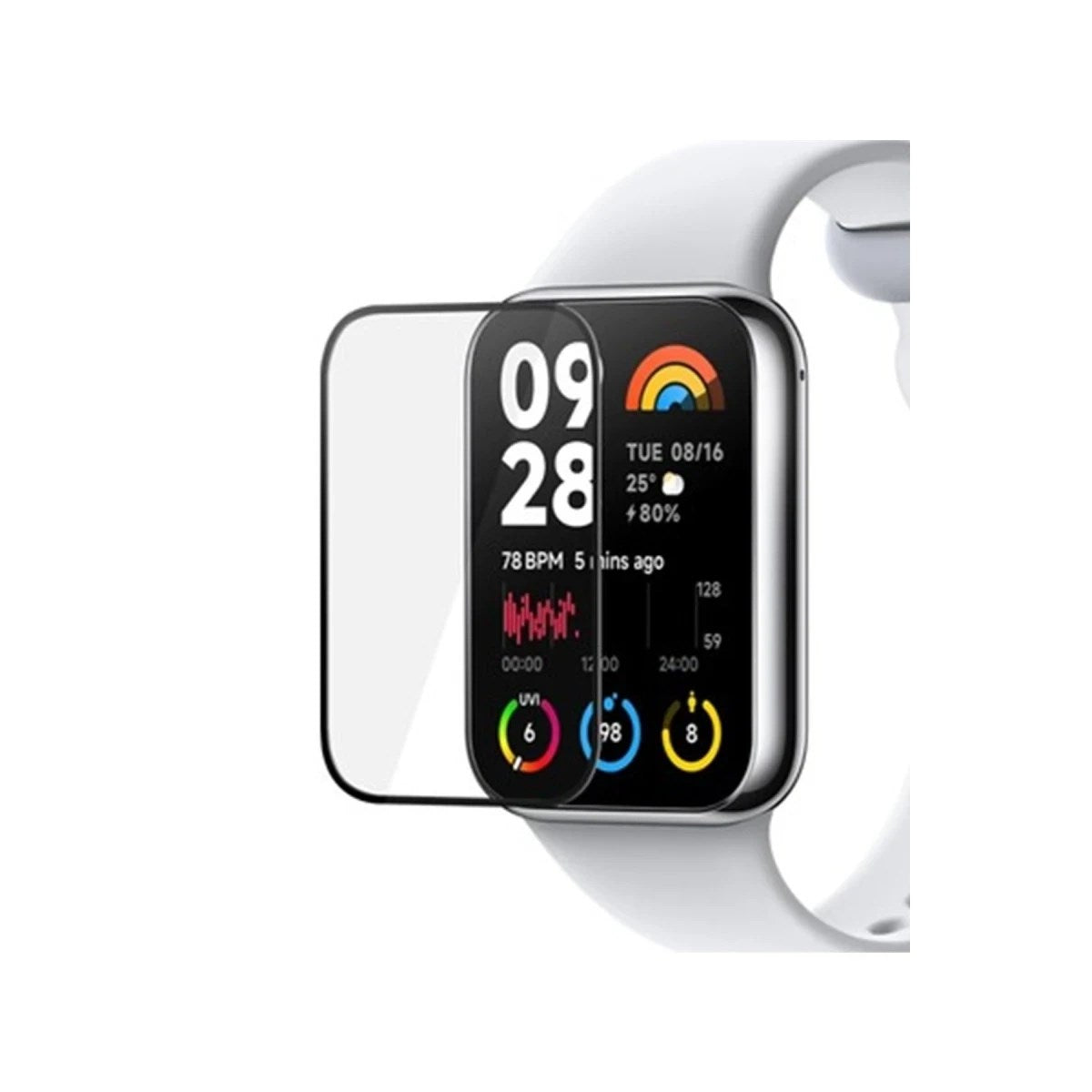 Mey İthalat® Smart Band 8 Pro Polymer Nano Ekran Koruyucu - Şeffaf