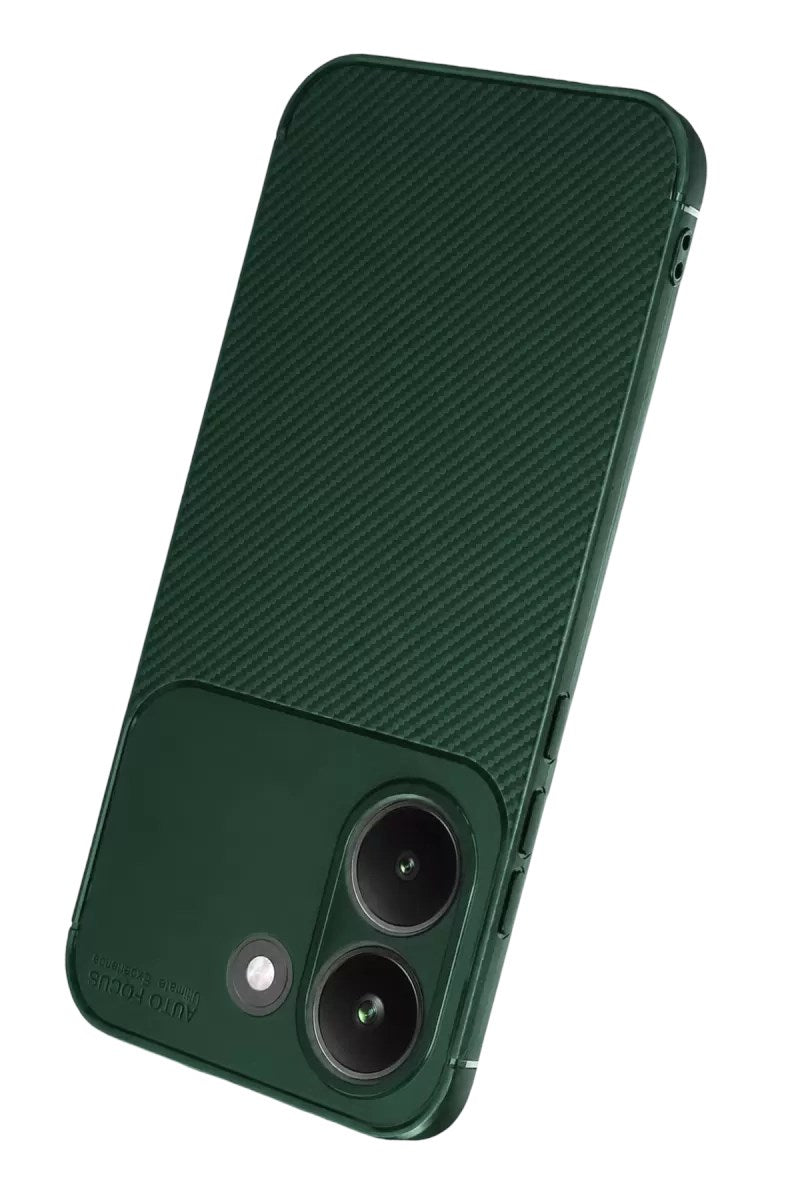 Mey İthalat® Poco X8 Pro Auto Focus Karbon Kapak - Koyu Yeşil