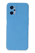 Mey İthalat® Realme 9i 4G Kılıf Nano içi Kadife Silikon - Mavi