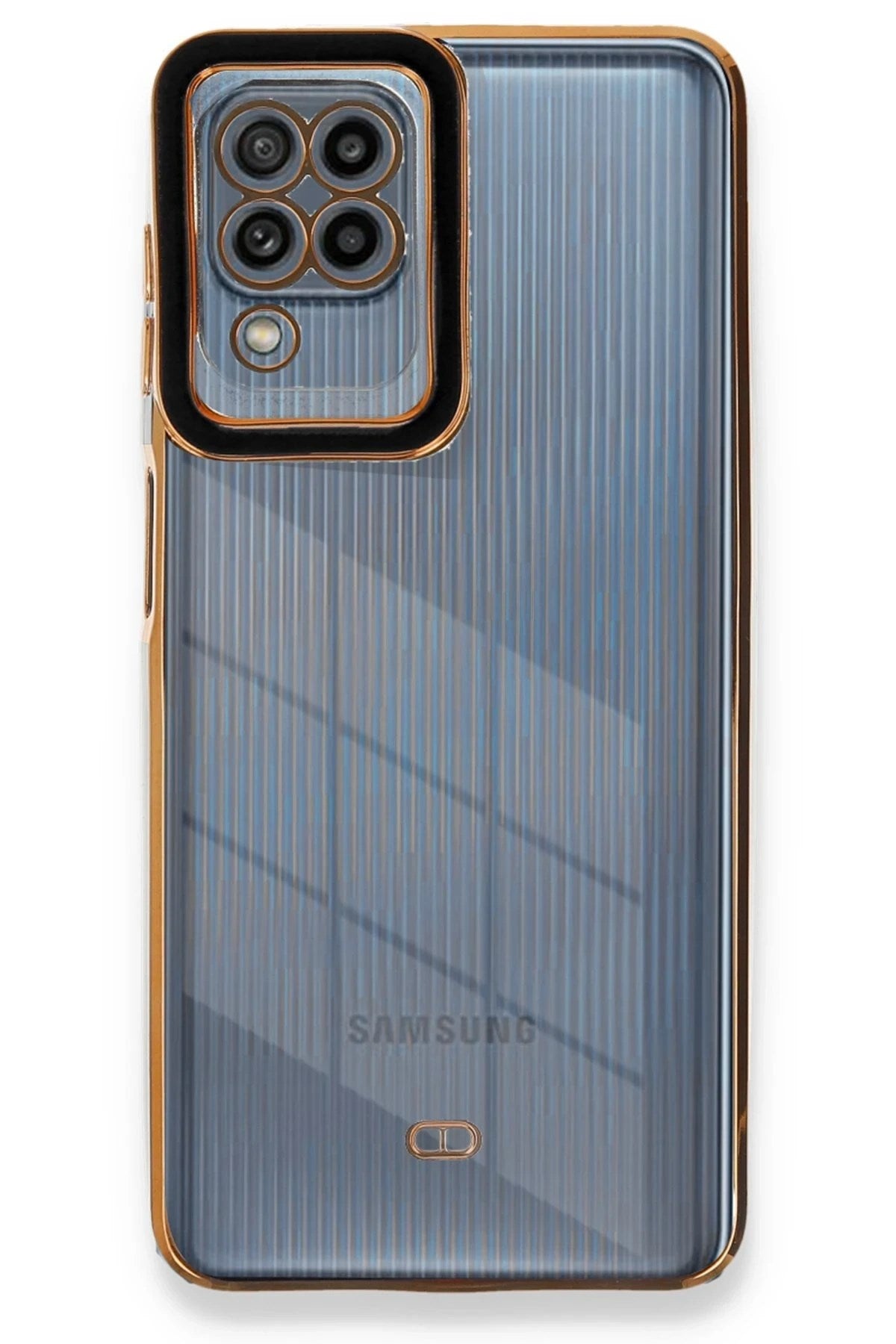 Mey İthalat® Samsung Galaxy A22 Kılıf Liva Lens Silikon - Siyah