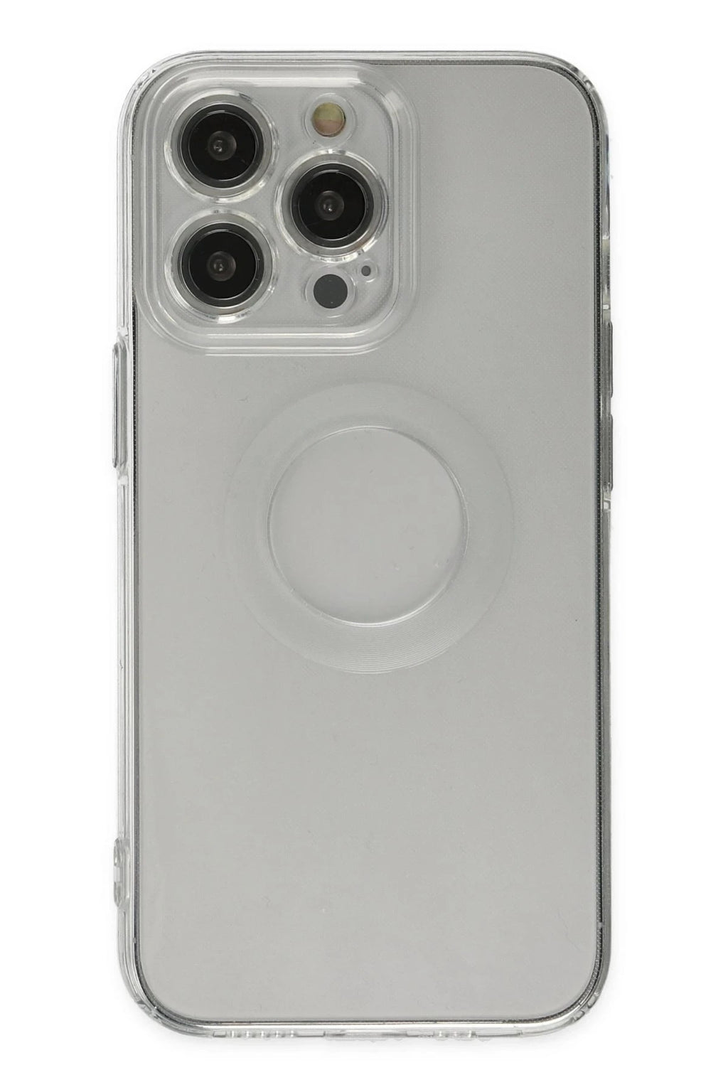 Mey İthalat® iPhone 13 Pro Kılıf Santa Lens Silikon - Şeffaf