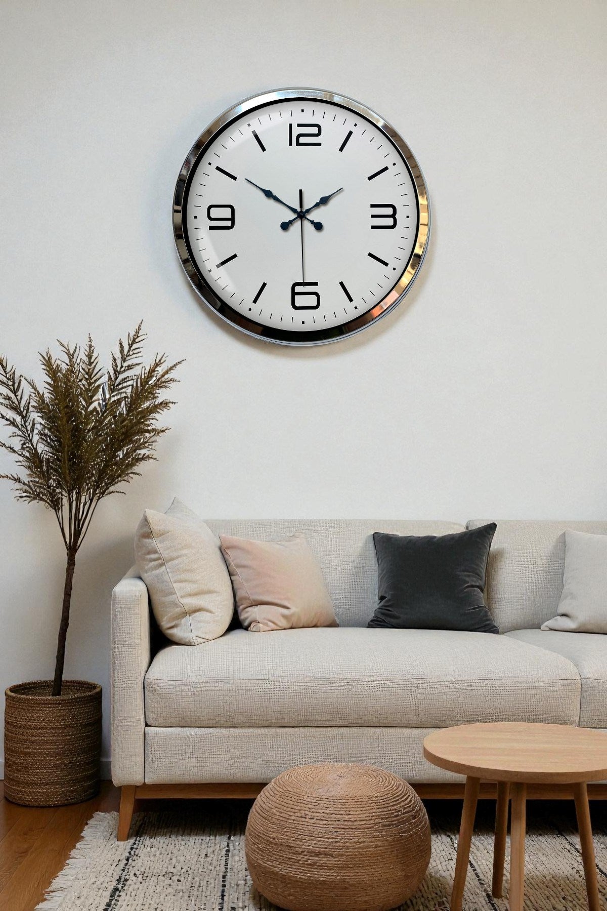 Prestij Krom Metal 40 Cm Duvar Saati