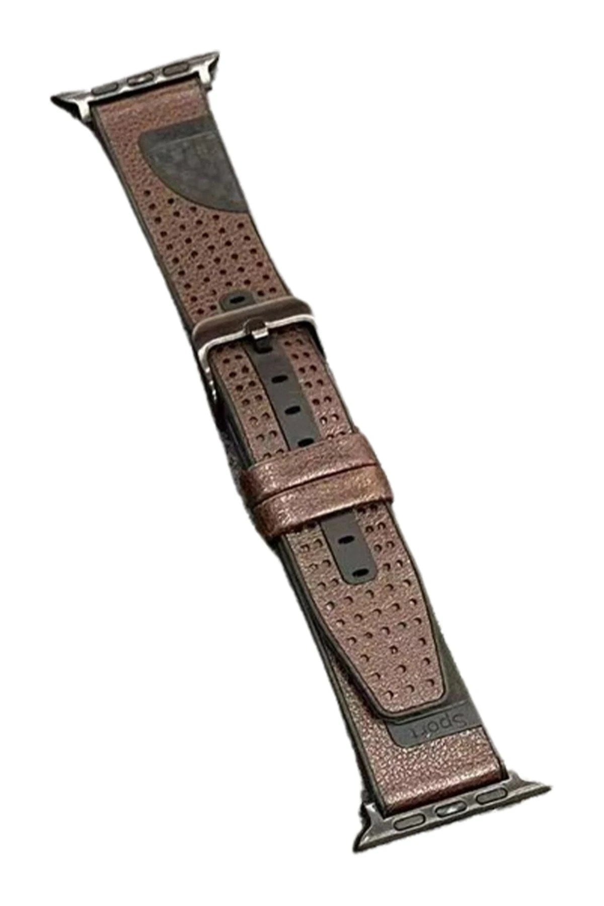 Mey İthalat® Watch 45mm Buff Deri Kordon - Kahverengi