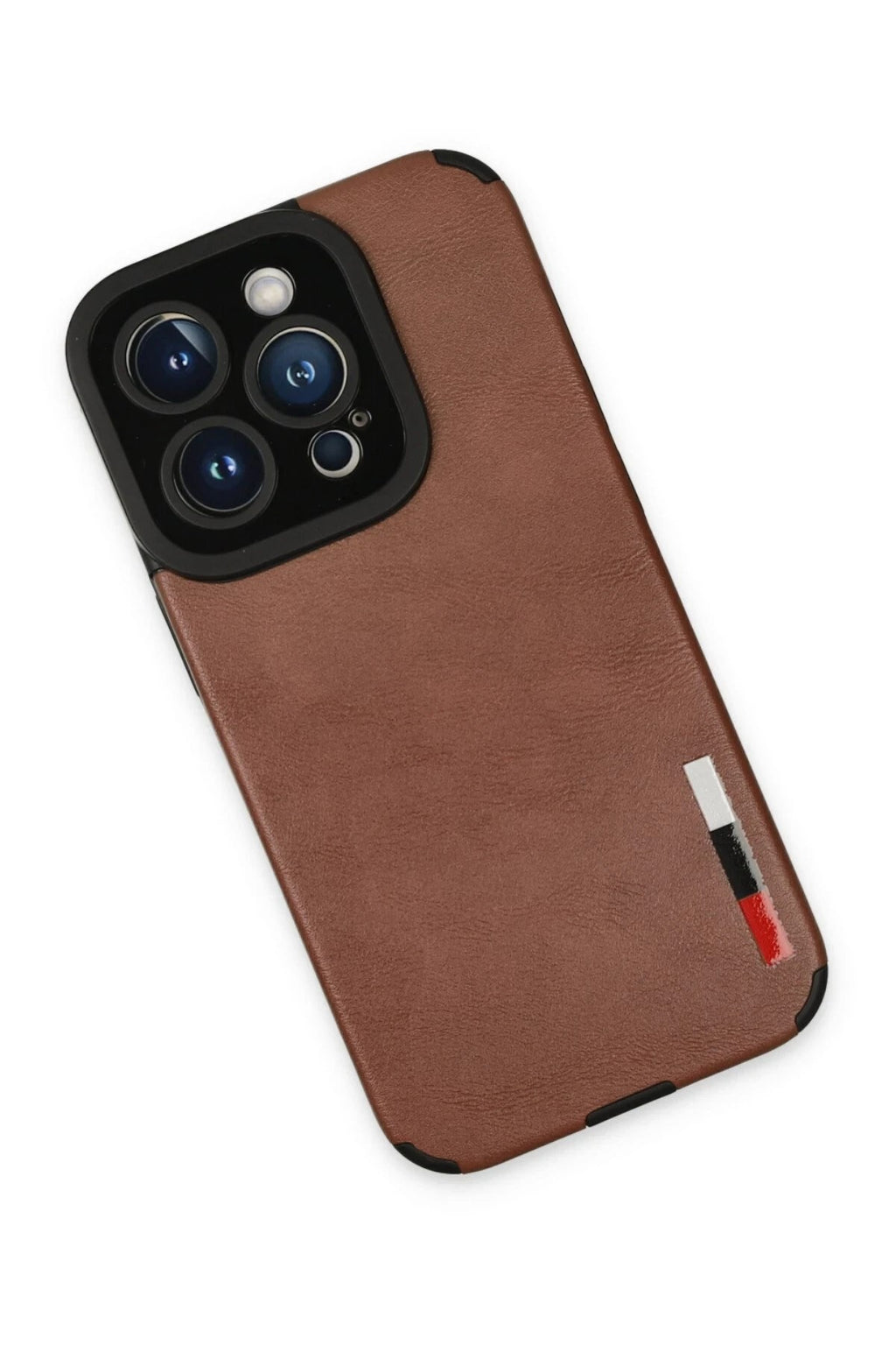 Mey İthalat® iPhone 14 Pro Max Kılıf Loop Deri Silikon - Kahverengi