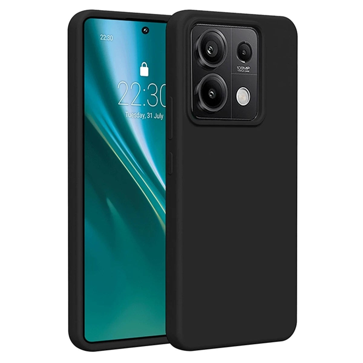 Mey İthalat® Redmi Note 13 Pro 4G Kılıf First Silikon - Siyah
