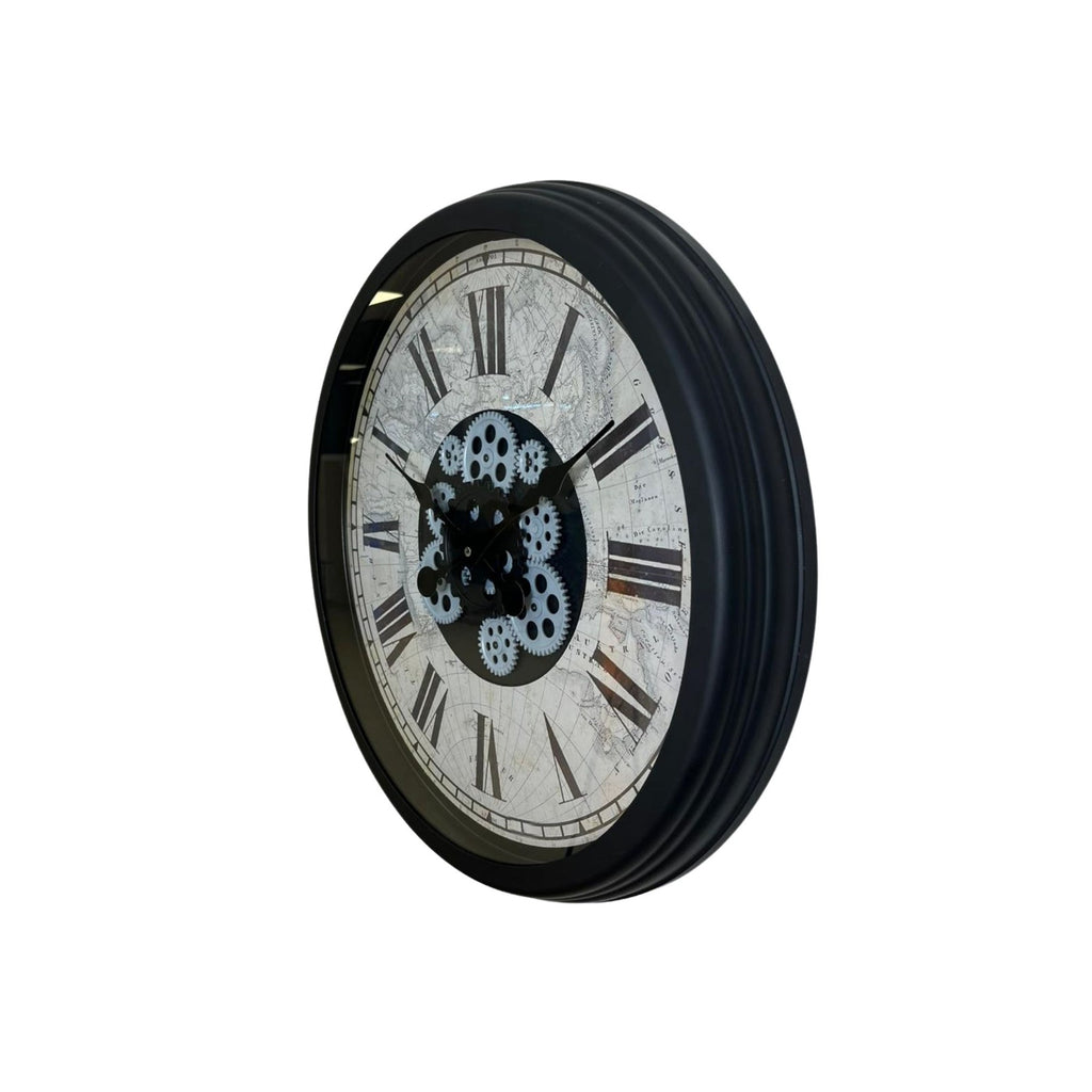 Black Atlas Series 60 Cm Çarklı Duvar Saati