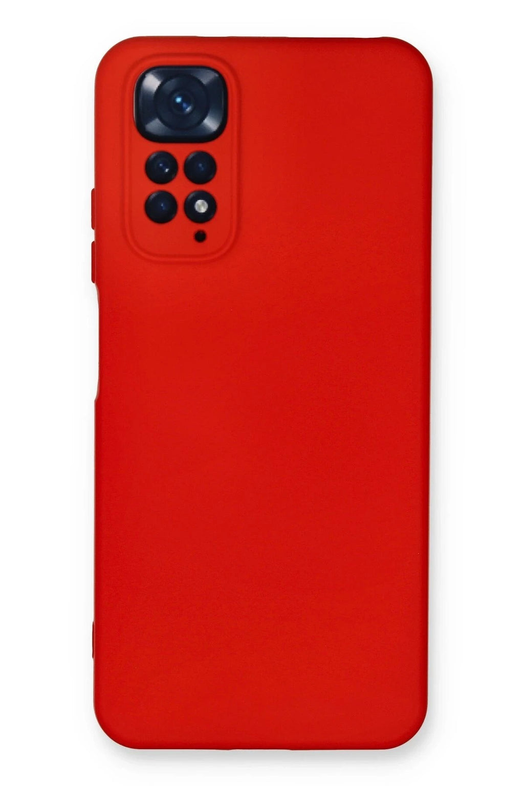 Mey İthalat® Redmi Note 11 Kılıf Nano içi Kadife Silikon - Kırmızı