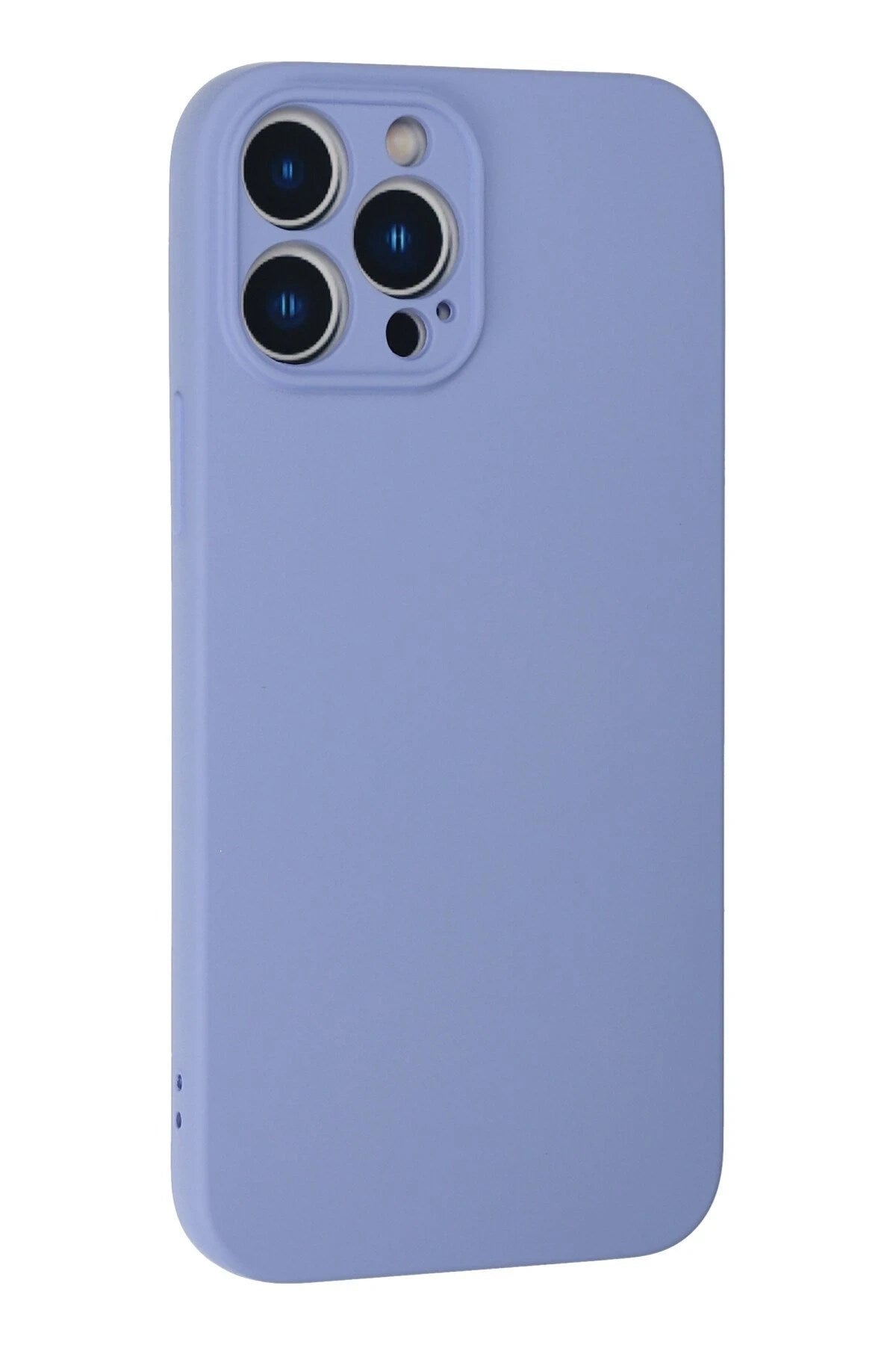 Mey İthalat® iPhone 13 Pro Kılıf Nano içi Kadife Silikon - Lila
