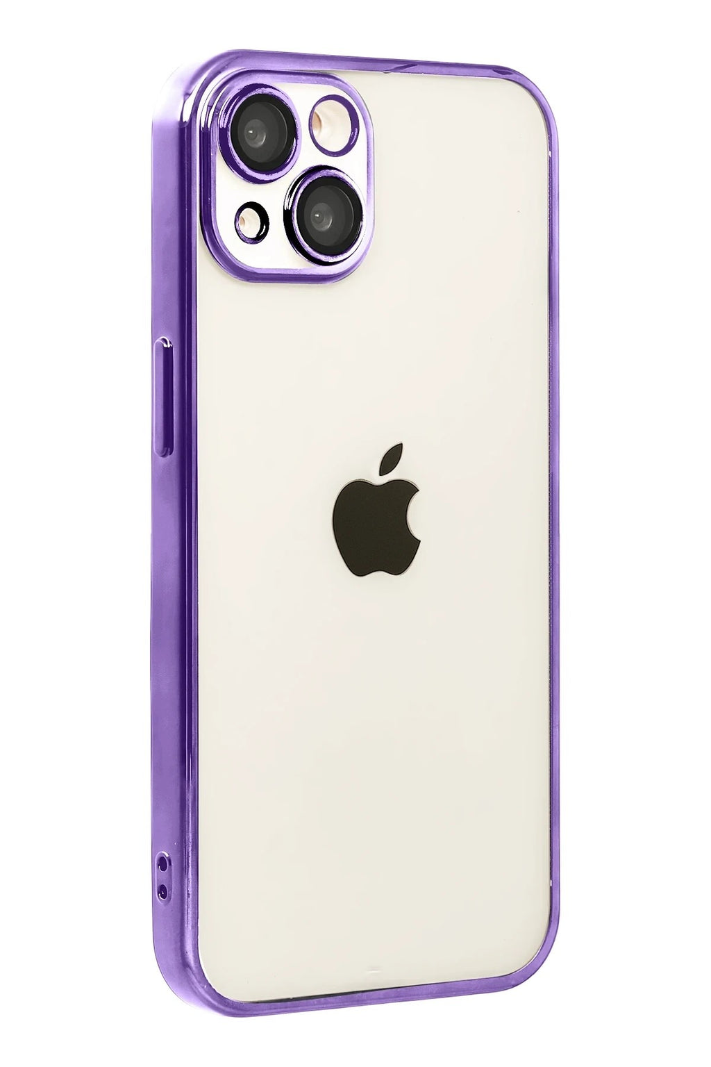 Mey İthalat® iPhone 15 Lensli Silikon - Mor